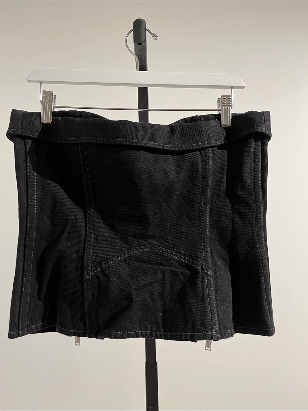 Dion Lee Black Denim Biker Corset - Picture 4 of 11